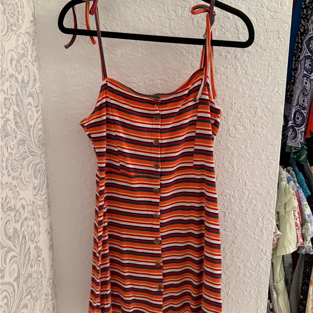 Topshop Stripe Button Down Minidress - image 2